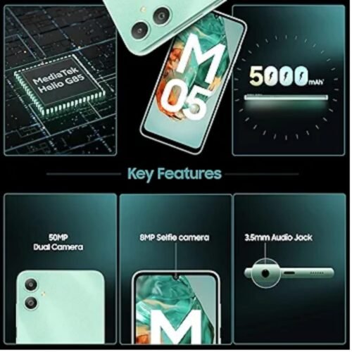 Samsung Galaxy M05 (Mint Green, 4GB RAM, 64 GB Storage) | 50MP Dual Camera | Bigger 6.7" HD+ Display | 5000mAh Battery | 25W Fast Charging | 2 Gen OS Upgrade & 4 Year Security Update | Without Charger - Image 2