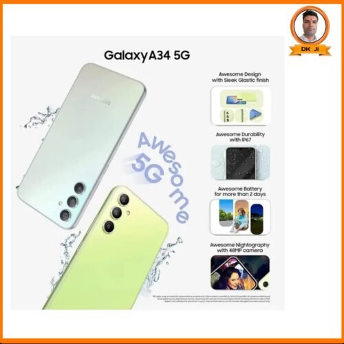 Samsung Galaxy A34 5G (Awesome Lime, 8GB, 128GB Storage) Without Offer - Image 2